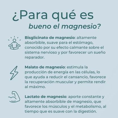 Bisglicinato de Magnesio 3 en 1