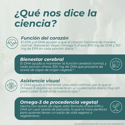 Cápsulas de Omega-3 de Algas Naturales