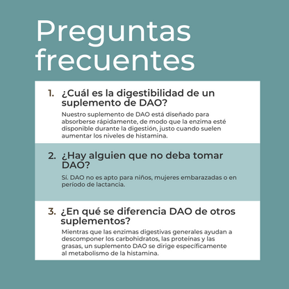 Suplemento DAO (Diamino Oxidasa)