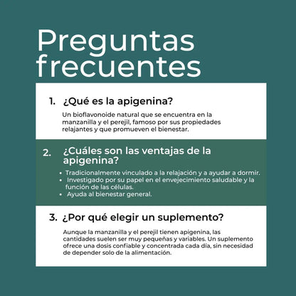 Suplemento de apigenina