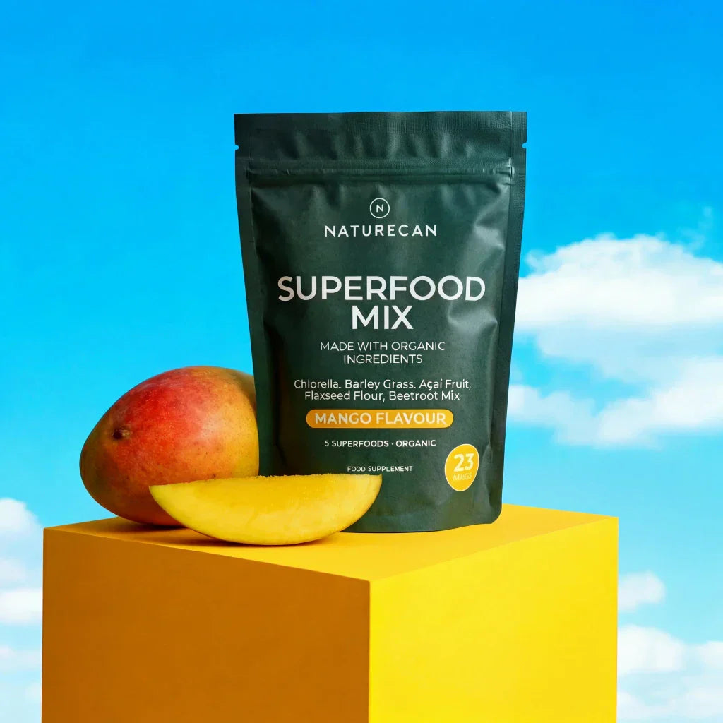 Superalimento ecológico en polvo