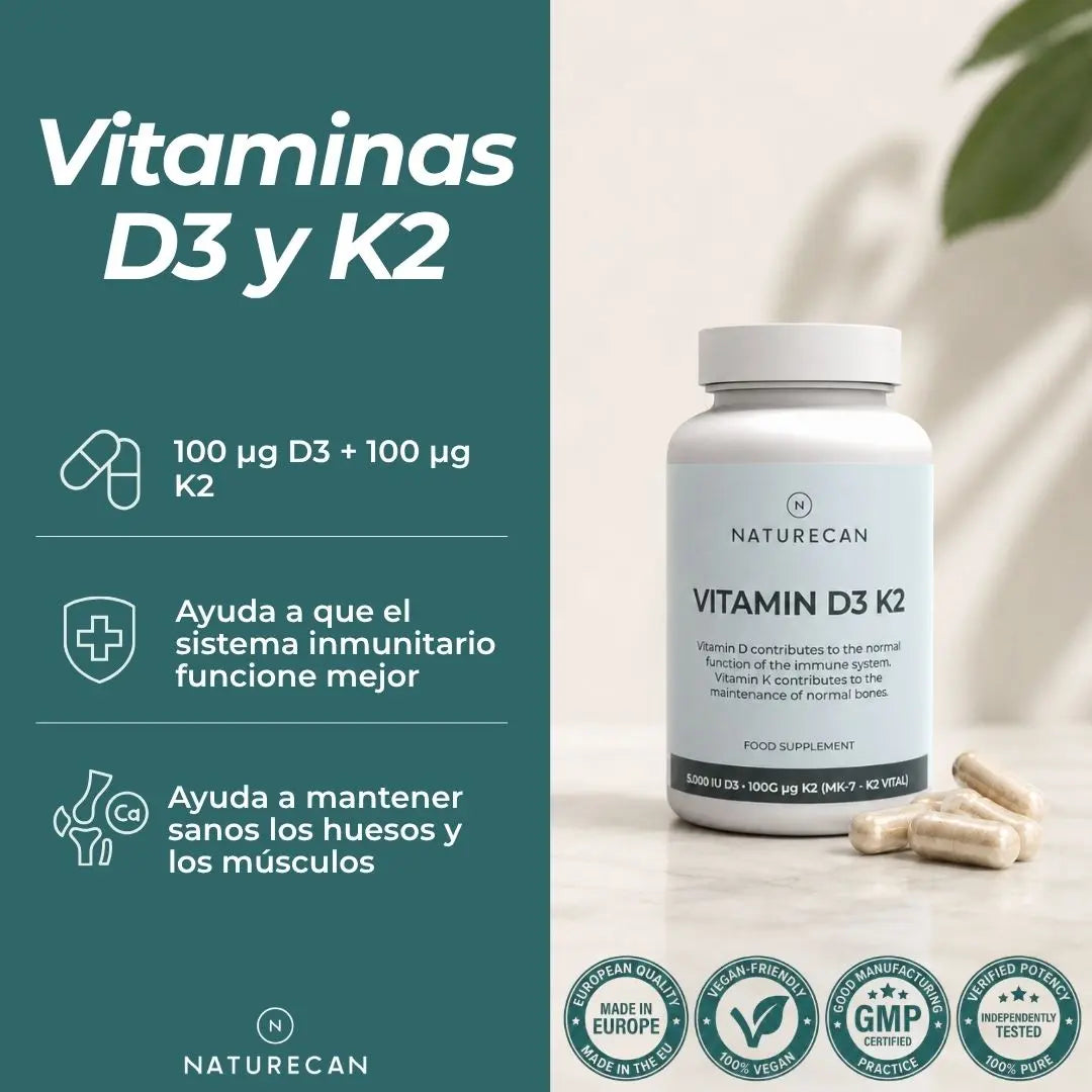 Vitamina D3 y K2
