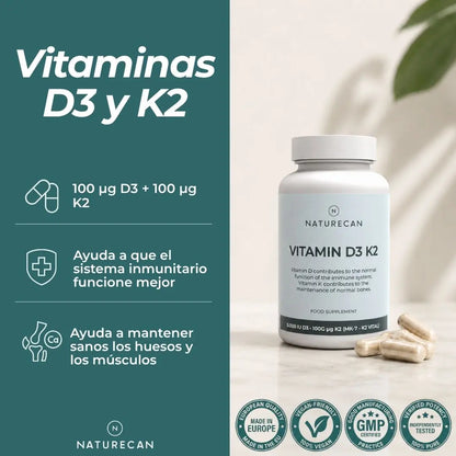 Vitamina D3 y K2